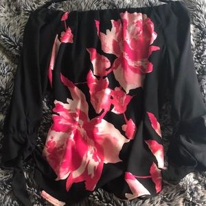 New York & Co Off Shoulder Floral Blouse